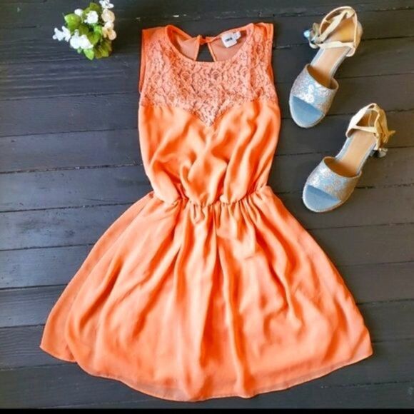 Asos Light orange Dress - Picture 1 of 7